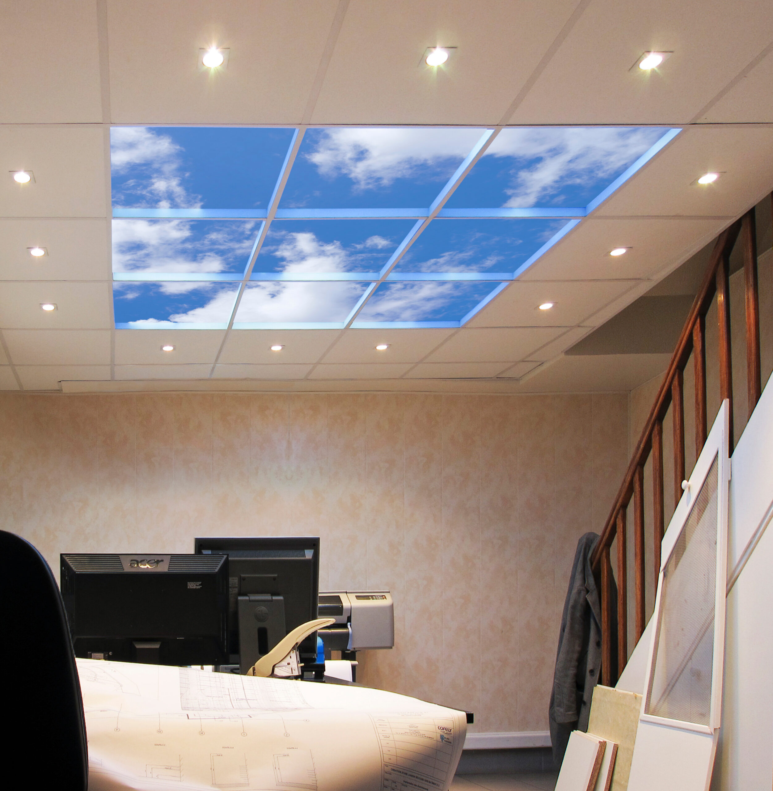 1.8m x 1.8 Square Luminouos SkyCeiling (virtual skylight)
