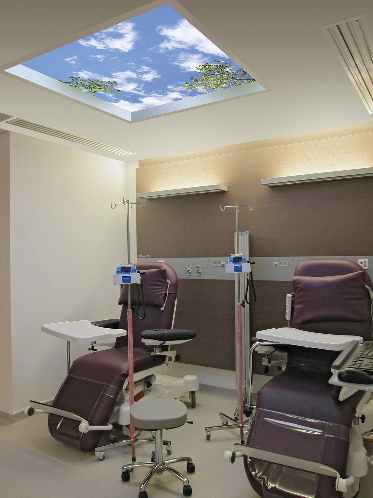 Revelation SkyCeiling (sky ceiling) for biophilic engagement.